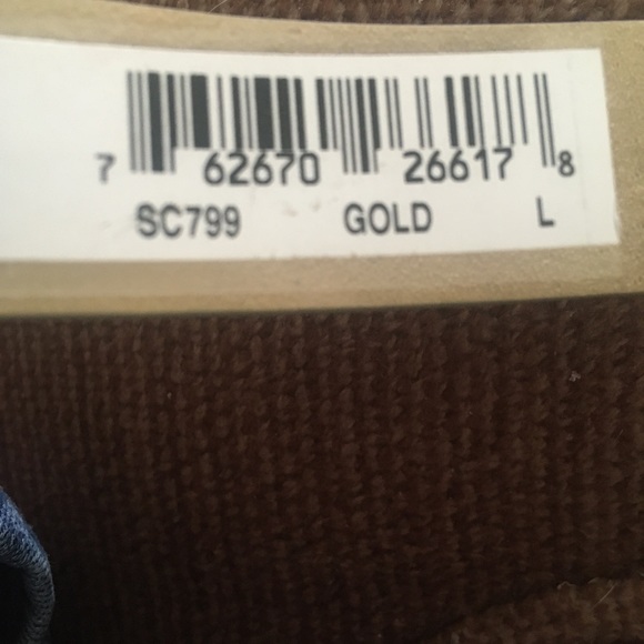 Style & Co. Gold Shimmer Faux Snakeskin Belt NWT - Picture 5 of 7